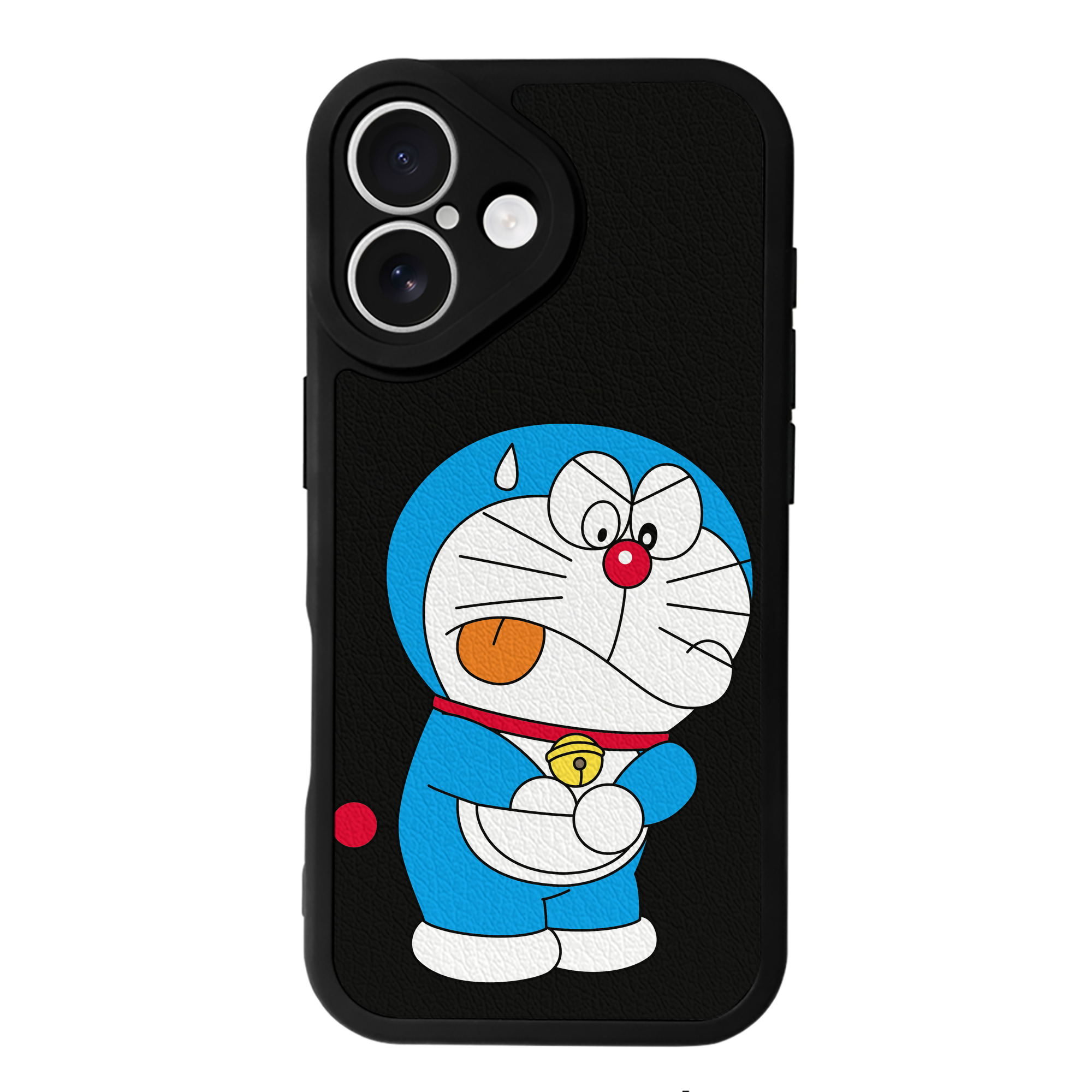 （画像用） ドラえもん Doraemon 【iPhone 16シリーズ対応】シリコンスマホケース（レザー調） 材質：シリコン